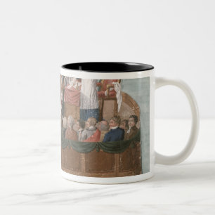 Parisians Offering their Jewellery Two-Tone Coffee Mug