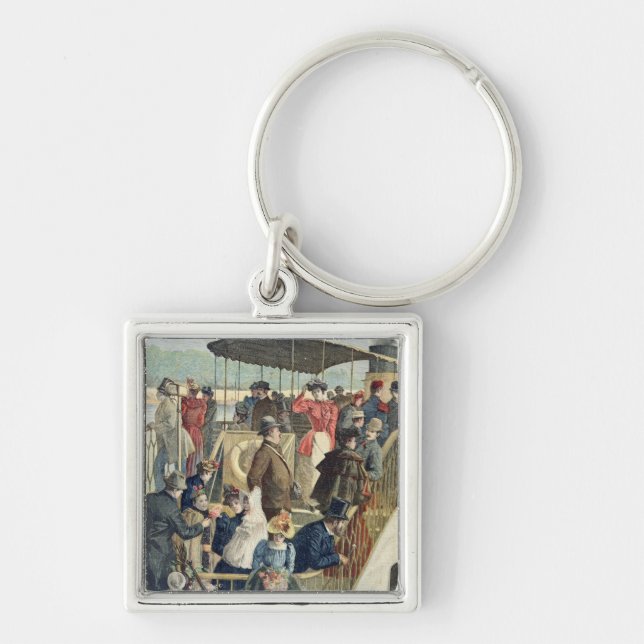 Parisians Returning from the Countryside Keychain (Front)