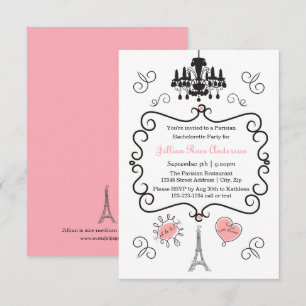 Parisien à thème - Invitation de la soirée Bachelo