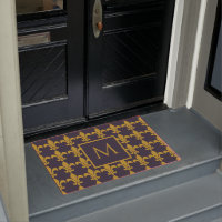 Parisienne Navy Gold Fluer De Lis Monogrammed