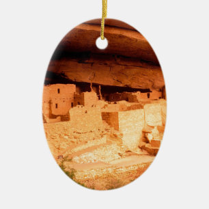 Park Anasazi Ruins Mesa Verde Colorado Ceramic Ornament