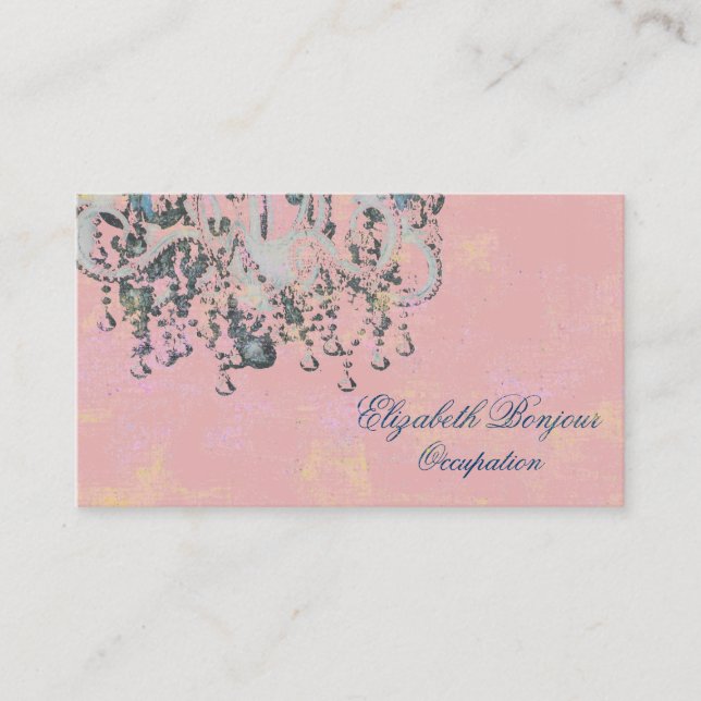 Park Avenue Chandelier ~ Business Card (Front)