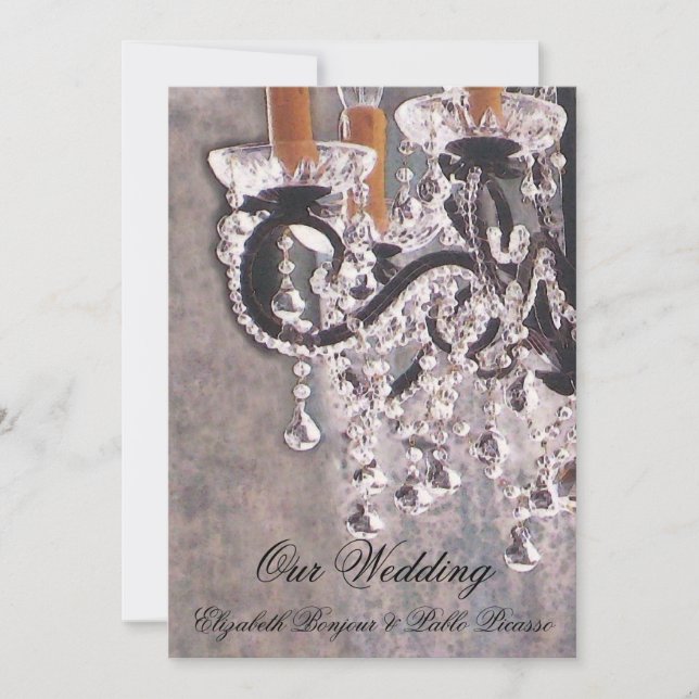 Park Avenue Chandelier ~ Invitation Wedding (Front)