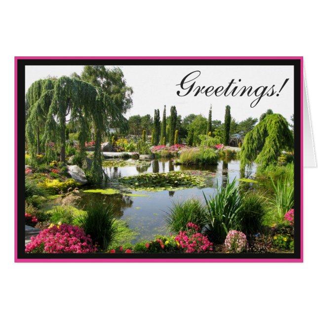 Park Beautiful Photo Water customizable Frame (Front Horizontal)