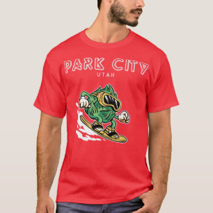 Park City North Utah  Funny Snowboarding Beer Hops T-Shirt