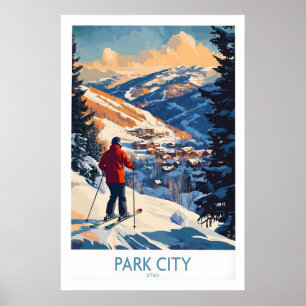 Park City Ski Wall Art Ski Poster 1