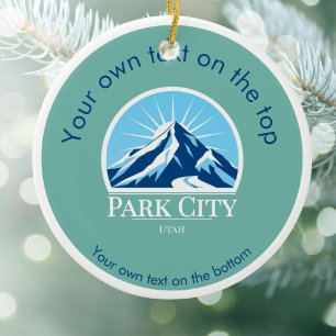 Park City Utah christmas Ornament