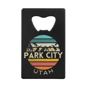 Park City Utah Credit Card Bottle Opener