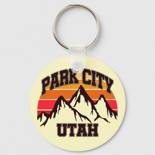 Park City,Utah Keychain (Front)