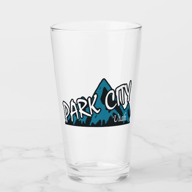 Park City Utah Mountains Glass (Front)