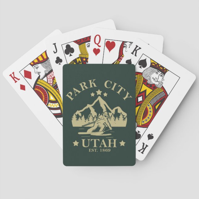 Park city Utah Playing Cards (Back)