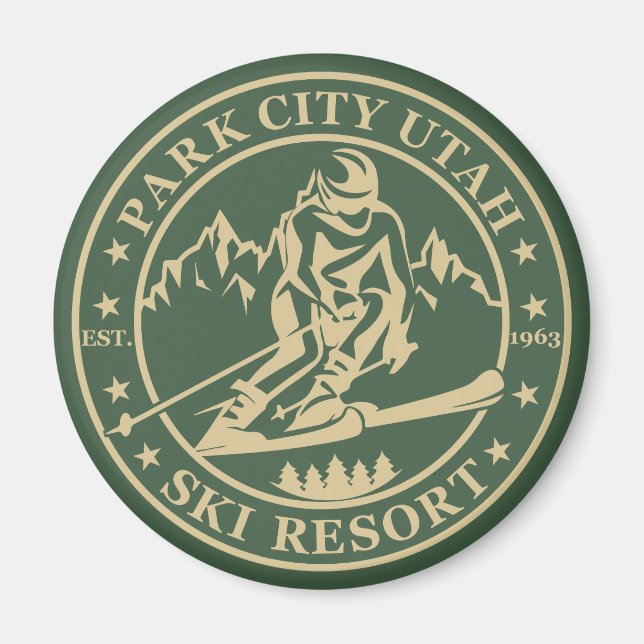 Park city Utah ski resort Magnet (Front)