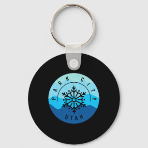 Park City Utah Ski Skiing Snowboarding Skier Snow  Keychain
