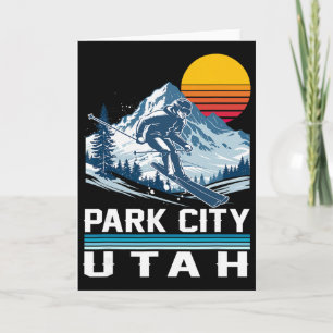Park City Utah Ski Winter Sports Mountains Ski Ski Card