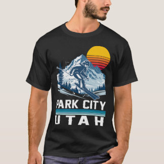 Park City Utah Ski Winter Sports Mountains Ski Ski T-Shirt