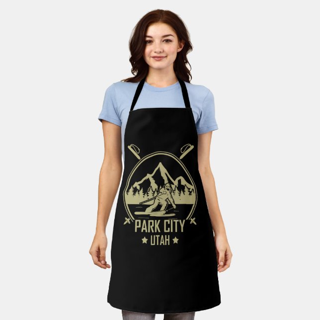 Park City Utah skiing Apron (Worn)