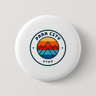 Park City Utah Skiing Snowboarding Ski Family Trip 2 Inch Round Button