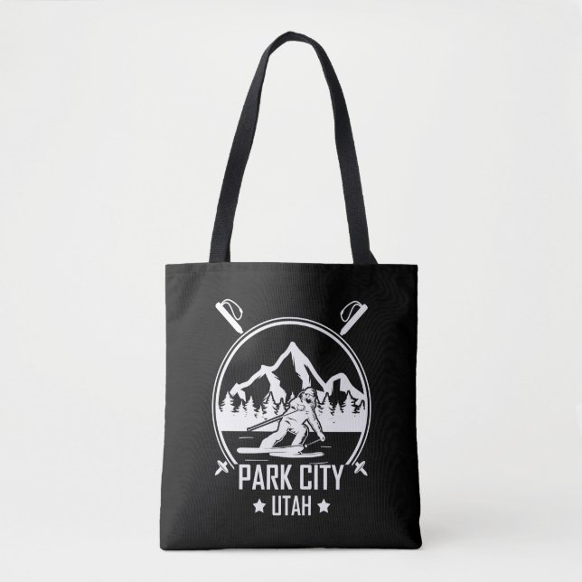 Park City Utah skiing Tote Bag (Front)