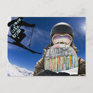 Park City, Utah Snowboard & Ski Postcard