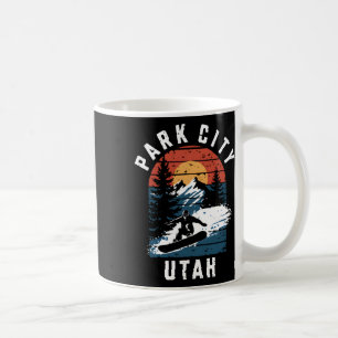 Park City Utah Snowboard Vintage Snowboarding Moun Coffee Mug