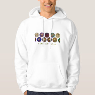 Park City Utah Souvenir Moose Medallion Hoodie