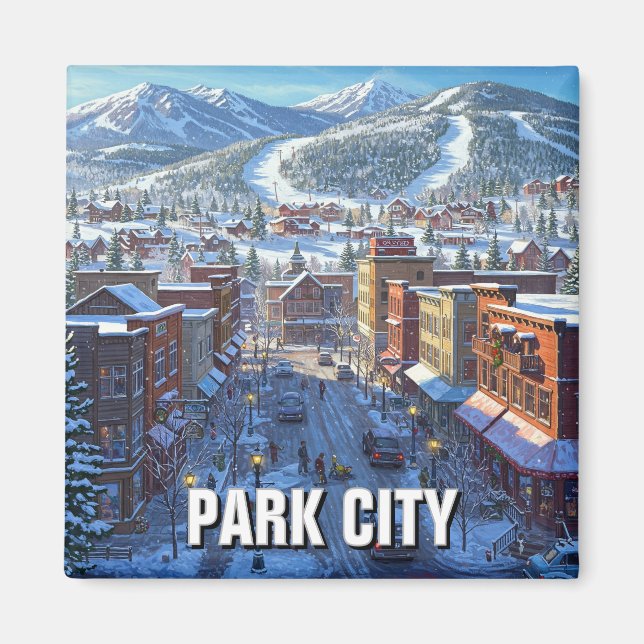 Park City Utah Travel Magnet (Front)