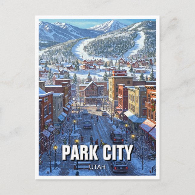 Park City Utah Travel Postcard (Front)