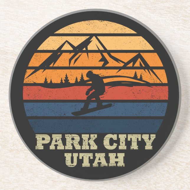 Park city Utah vintage Coaster (Front)