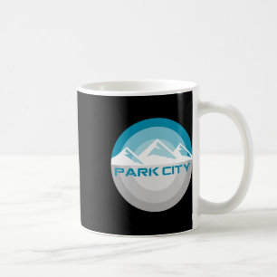 Park City Utah Vintage Retro Snowboarding Skiing T Coffee Mug