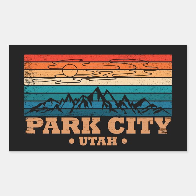 Park city Utah vintage Sticker (Front)