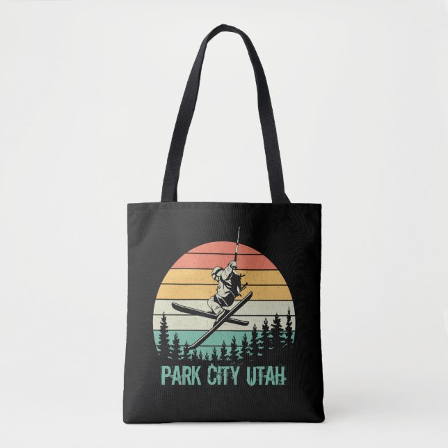 Park city Utah vintage Tote Bag (Front)