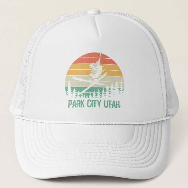 Park city Utah vintage Trucker Hat (Front)
