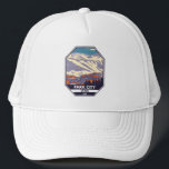 Park City Utah Winter Area Emblem  Trucker Hat<br><div class="desc">Park City Winter art design showcasing the winter landscape.</div>