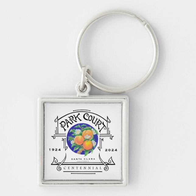Park Court Centennial Keychain (Front)