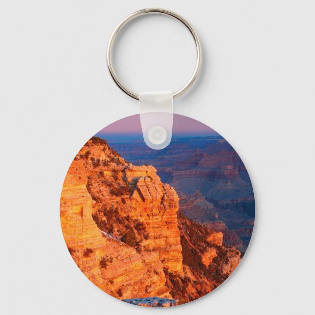 Park Grand Canyon At Sunrise Mather Point Keychain (Front)