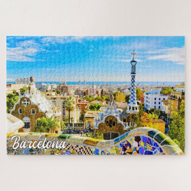 Park Guell, Barcelona, Spain Jigsaw Puzzle (Horizontal)
