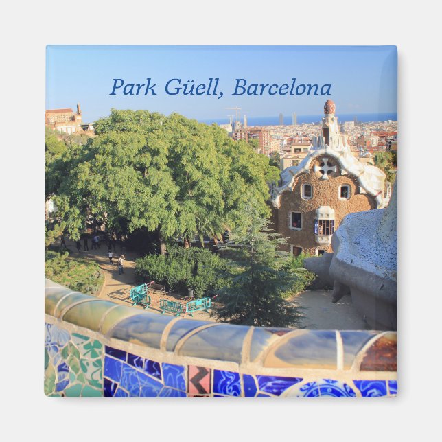 Park Güell Barcelona Travel Magnet (Front)