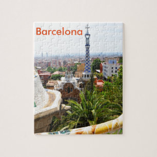 Park Guell in Barcelona, Spain Jigsaw Puzzle