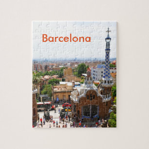 Park Guell in Barcelona, Spain Jigsaw Puzzle