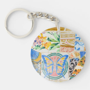 Park Guell mosaics keychain