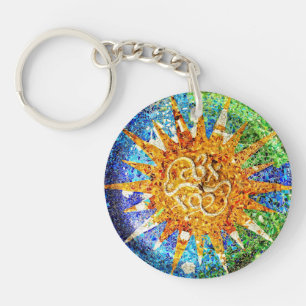 Park Guell mosaics keychain