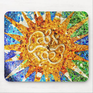 Park Guell mosaics Mousepad