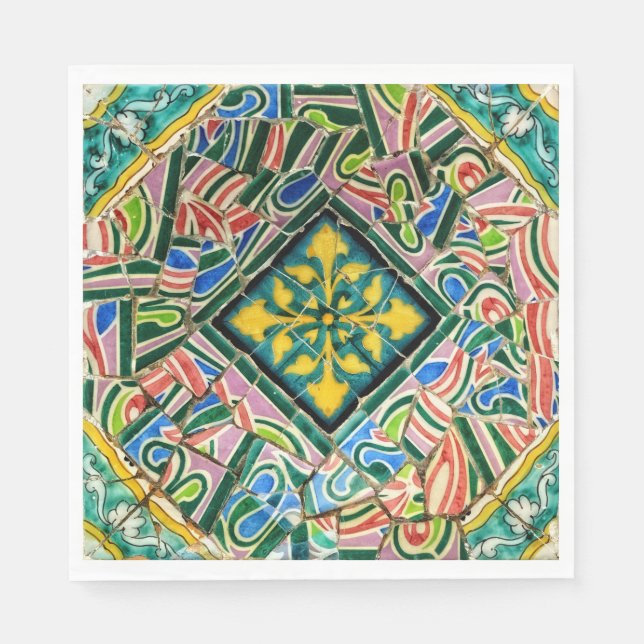 Park Guell mosaics Napkin (Front)