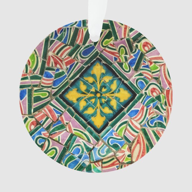Park Guell mosaics Ornament (Front)