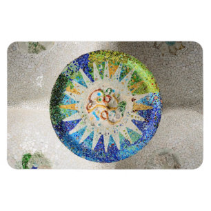 Park Guell mosaics Premium Magnet