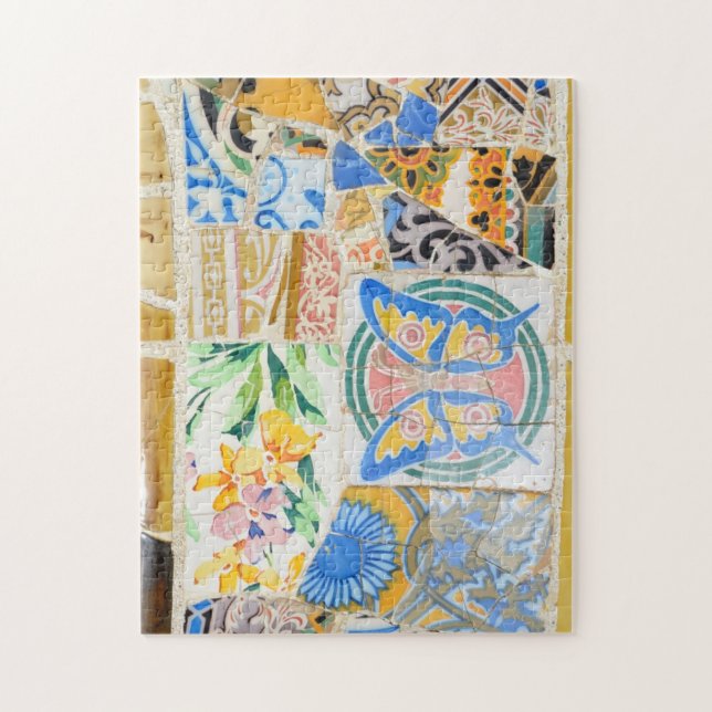 Park Guell mosaics puzzle (Vertical)