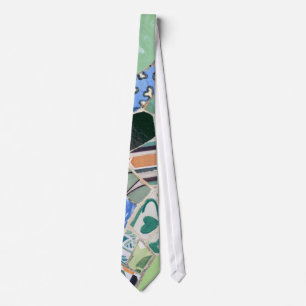 Park Guell mosaics Tie