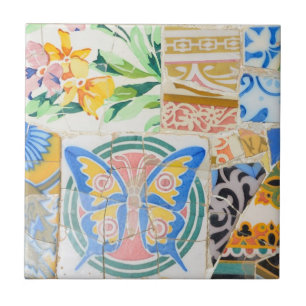 Park Guell mosaics tile