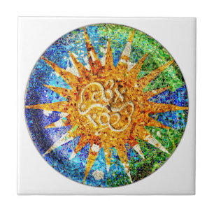 Park Guell mosaics tile
