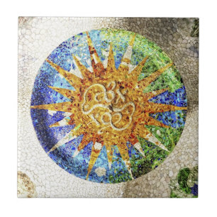 Park Guell mosaics tile